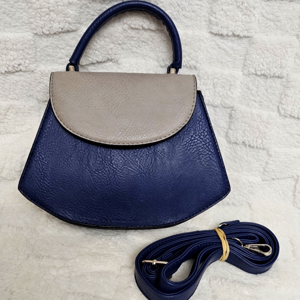 K Carroll EUC Mini Satchel Top Handle Handbag RFID Protected Fundraiser Cancer